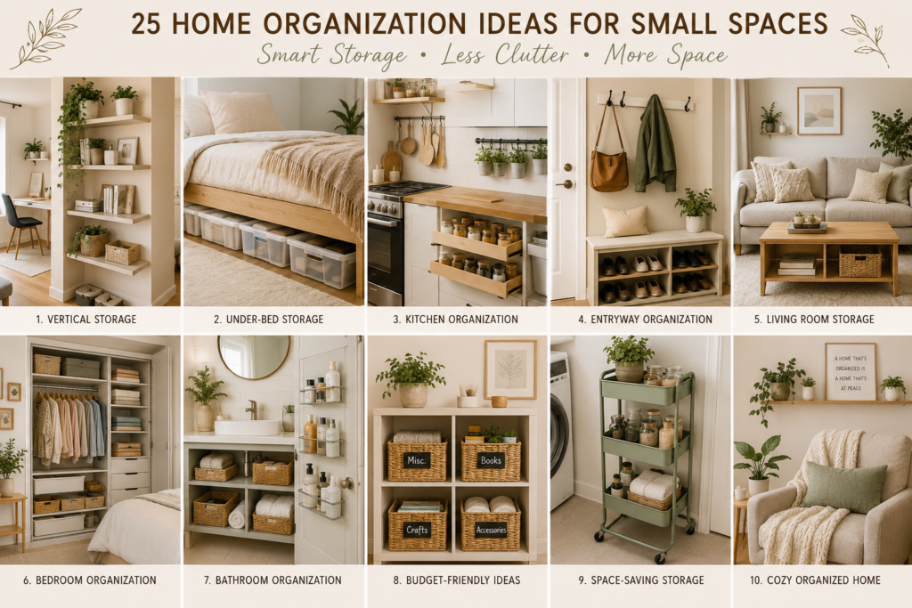 Home organization ideas for small spaces