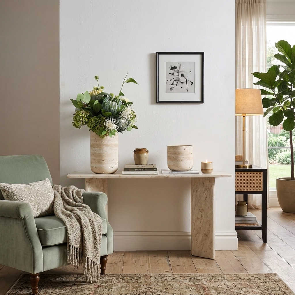 home decore ideas marble vase to make your home corner beautifull