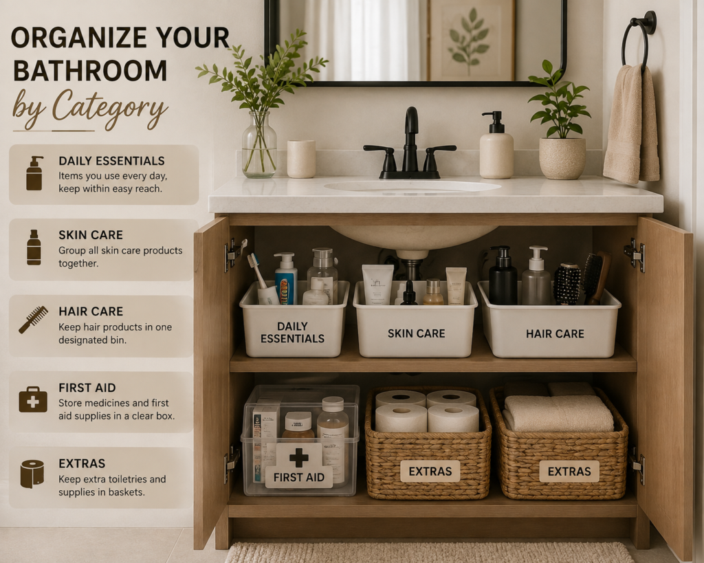 Small bathroom organization ideas